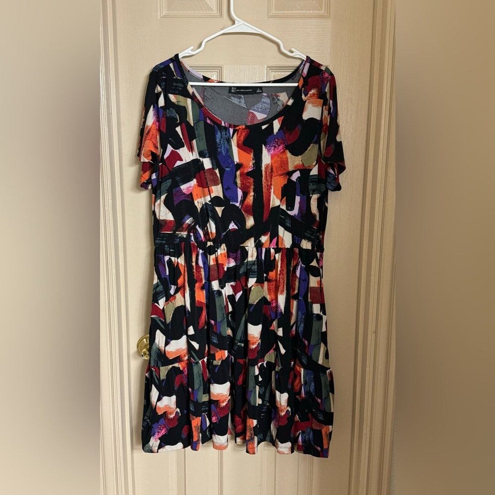 NEW YORK & Co Flouncy Dress, Size XL